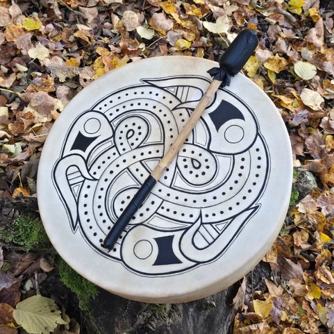 SHAMANIC DRUM, 40 CM - VIKING DRUM