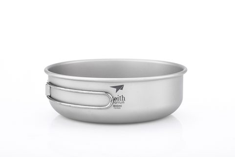 TI5326 TITANIUM BOWL WITH FOLDING HANDLE KEITH