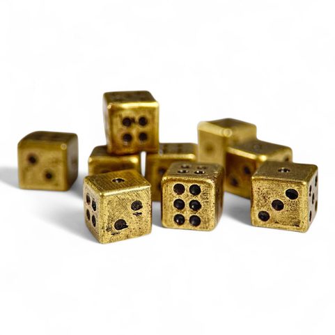 METAL CUBE, OLD BRASS