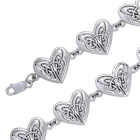 CELTIC HEARTS, SILVER BANGLE, AG 925