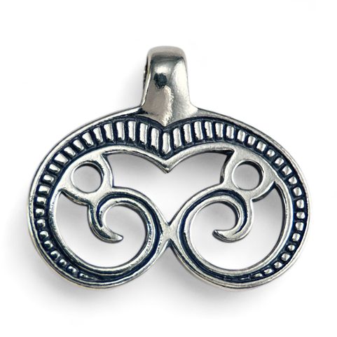 GREAT MORAVIA LUNULA, SILVER PENDANT