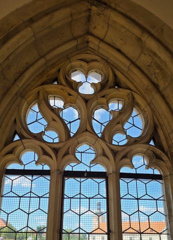 GOTHIC TRISKELION - CATHEDRAL WINDOW, PENDANT, ZINC