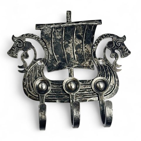 DRAKKAR - VIKING SHIP, FORGED HOOKS / KEY RING