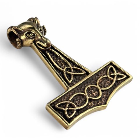 RAM HEAD BRONZE THOR HAMMER