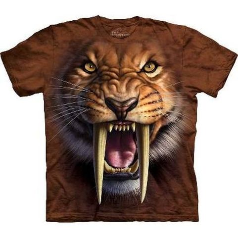 SMILODON, SABERTOOTH TIGER, THE MOUNTAIN T-SHIRT