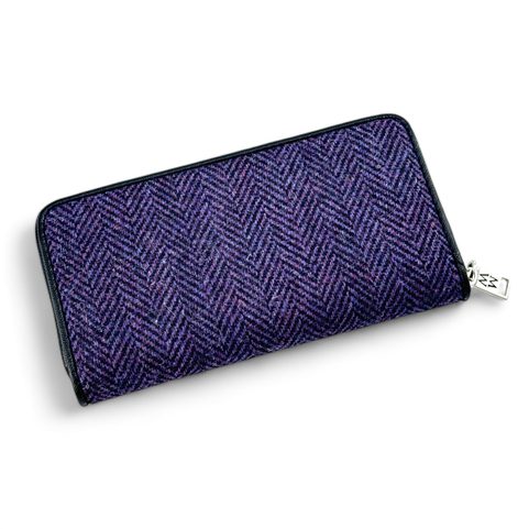 IRISH WOOL WALLET PURPLE
