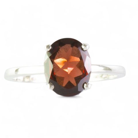 ALIOTH, RING, GARNET SILVER 925/1000