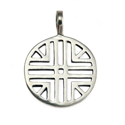 SUN SYMBOL VI, SILVER PENDANT