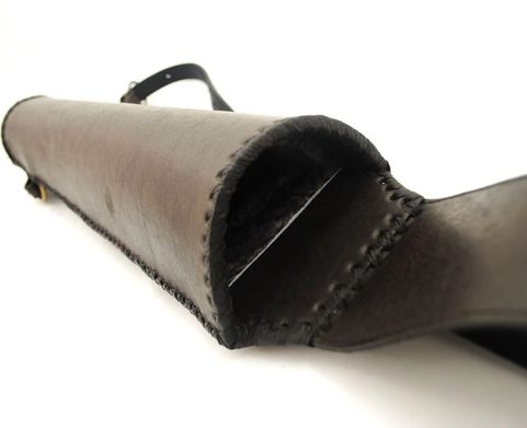 LEATHER QUIVER - BACK, SEMICIRCULAR
