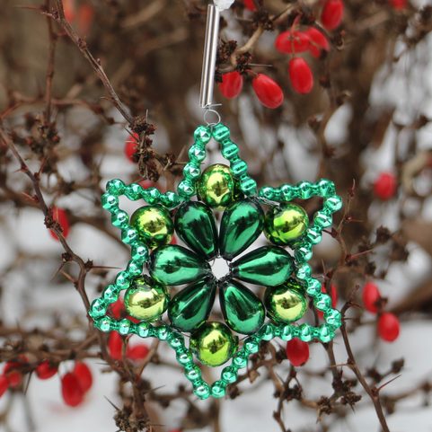 GREEN STAR, YULE DECORATION