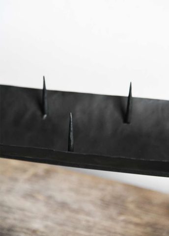 DRAKKAR, VIKING SHIP, RITUAL FORGED CANDLESTICK