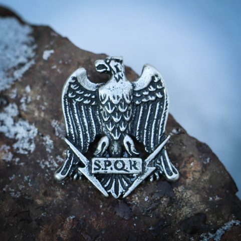 AQUILA, ROMAN EAGLE SPQR, ZINC PENDANT
