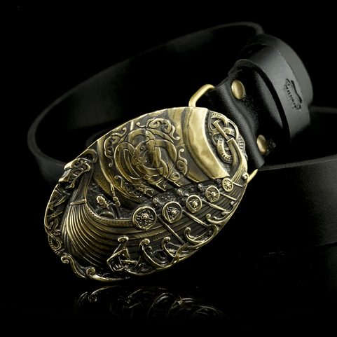 DRAKKAR, BELT BUCKLE, BRASS