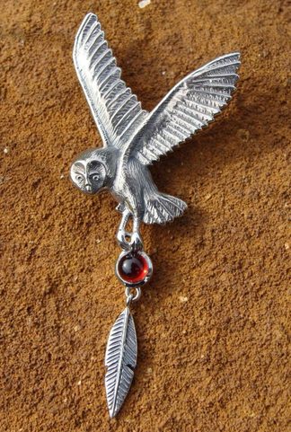 TALISMES ET AMULETS DE CHIRURGIE - TALISME EN ARGENT OWL - DPT-545
