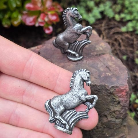 HORSE, FIGURINE, ZINC