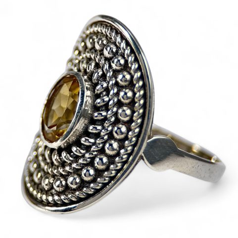 LEMONA, RING, CITRINE SILVER 925/1000