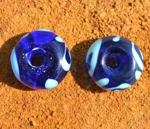 CELTIC HANDMADE GLASS BEAD, MUSEUM REPLICA V4