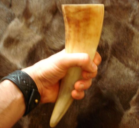 REPLICA OF VIKING DRINKING HORN