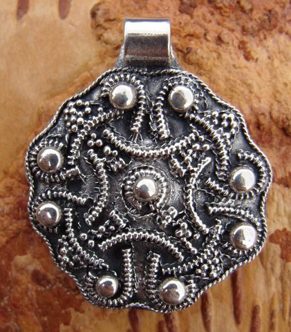 FLOWER OF LIFE, SILVER VIKING PENDANT