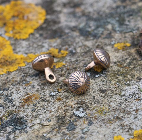 VIKING BUTTON, BIRKA, SWEDEN BRONZE