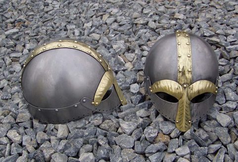 VIKING HELMET WITH BRASS
