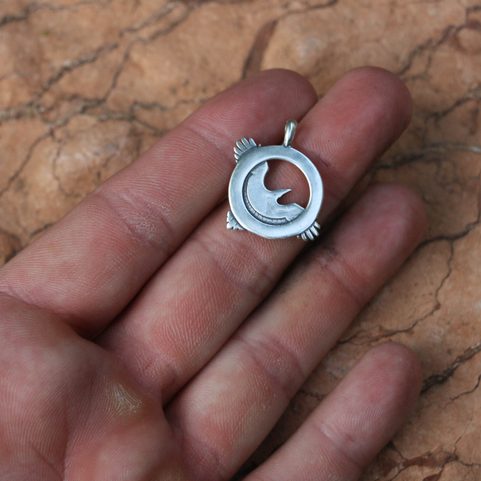 HUGINN ET MUNNIN - PENDENTIF, ARGENT