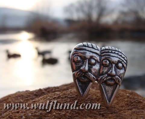 TWO GREYBEARDS, SILVER BELT STUDS, 925