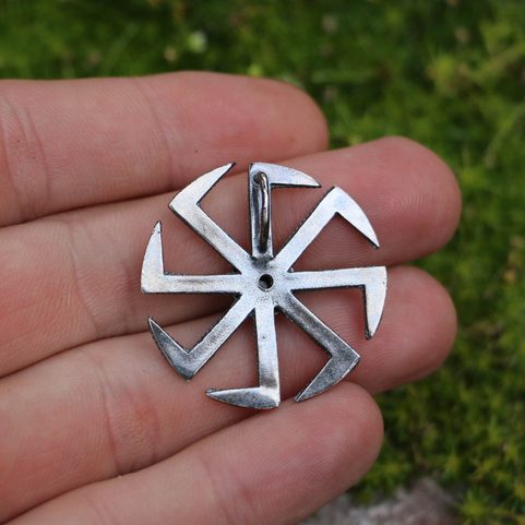 KOLOVRAT - MOLDAVIT, ANHÄNGER, VERGOLDET, SILBER 925