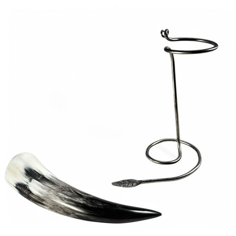 SET OF HORN AND IRON HANDLER