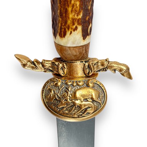 CROC DE CHASSE, COUTEAU DE CHASSE, CERF