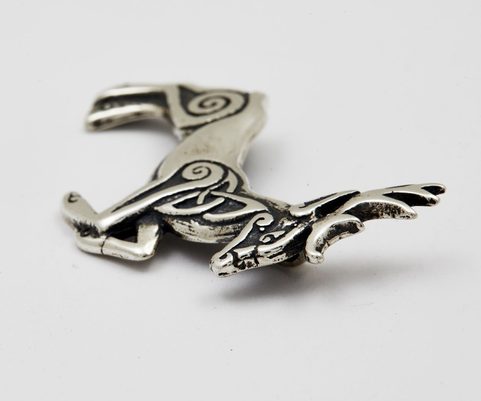 CERF CELTIQUE - HERNE, PENDENTIF EN ARGENT