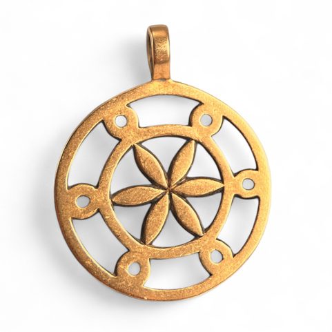 SLAVIC SUN, BRONZE PENDANT