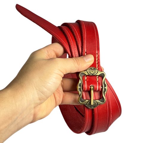 CEINTURE HISTORIQUE EN CUIR, XVIE SIÈCLE