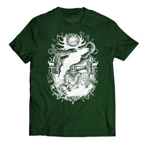 SAMI SHAMAN, MEN'S T-SHIRT, GREEN
