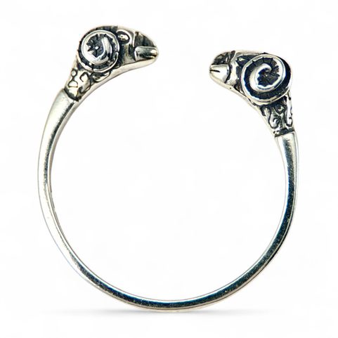 ARIES - RING, ANCIENT ROME, III CENTURY, SILVER 925/1000