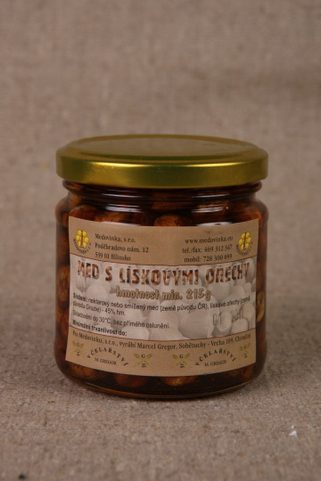HONEY WITH HAZELNUTS, 200 ML, 215 G