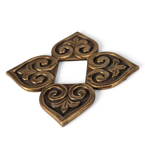 CENTER MOUNT FOR TARSOLY BAG, BRONZE