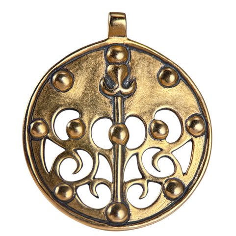 PENDENTIF CELTIQUE EN BRONZE LA TENE DRAGON OU SANGLIER, LOCALITÉ DE SKRYJE, BOHÊME CENTRALE