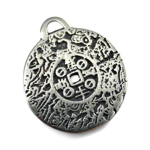 AMULET WEALTH BUDDHIST FENG SHUI, SILVER 925/1000