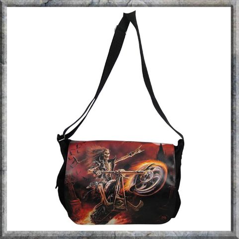 MESSENGER BAG - HELL RIDER, ANNE STOKES