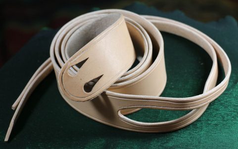 EARLY MEDIEVAL / NORMAN LEATHER BELT - NATURAL