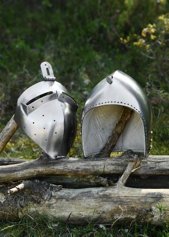 KLAPPVISOR, CASQUE MÉDIÉVAL, TÔLE DE 2 MM