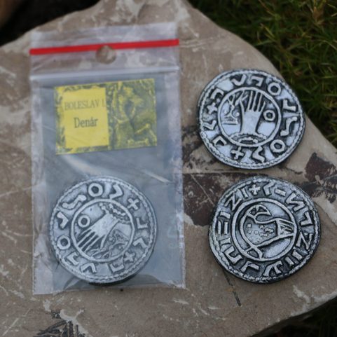 DENARIUS BOLESLAUS I, DUKE OF BOHEMIA, TIN REPLICA