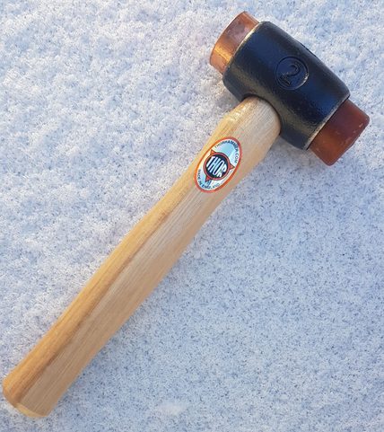 MARTEAU EN CUIVRE/RAWHIDE D=38 1.070 GR THOR, ANGLETERRE