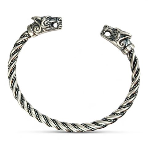 FENRIR, VIKING WOLF, ICELAND, BRACELET, SILVER 925