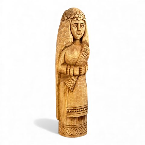 SLAVIC GODDESS ŽIVA, CARVED IN WOOD