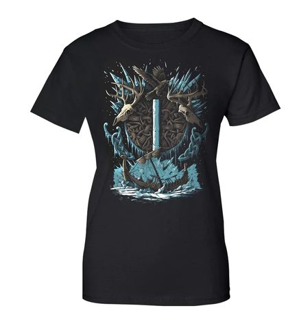 ISAZ - COLLECTION FUTHARK, LADIES' T-SHIRT COLORED