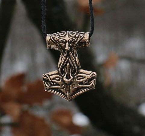 TÓR, THORS HAMMER, PENDANT, BRONZE
