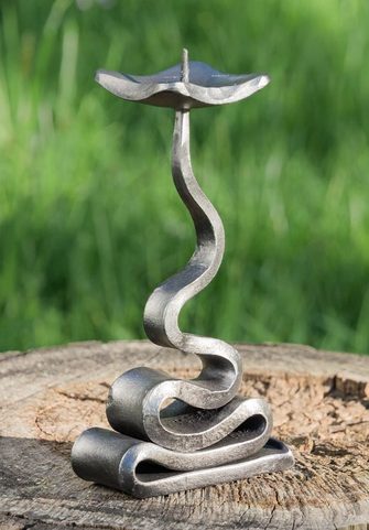 VOLUTE, FORGED CANDLESTICK