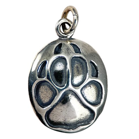 WOLF TRACK, PENDANT, STERLING SILVER